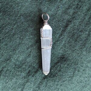 Selenite Crystal Pendant